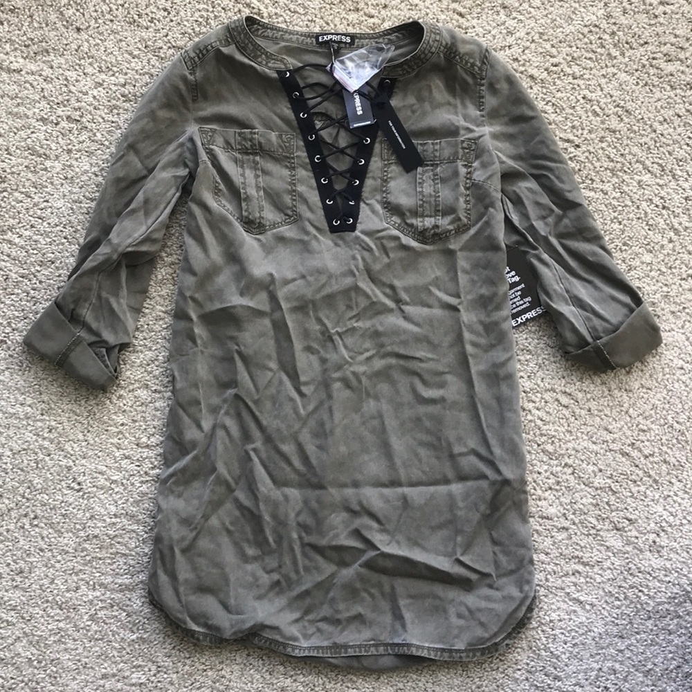 NEW Express lace up dress